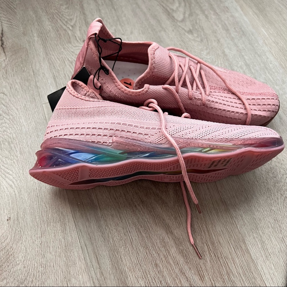 Pride Mauve and Rainbow Sneakers